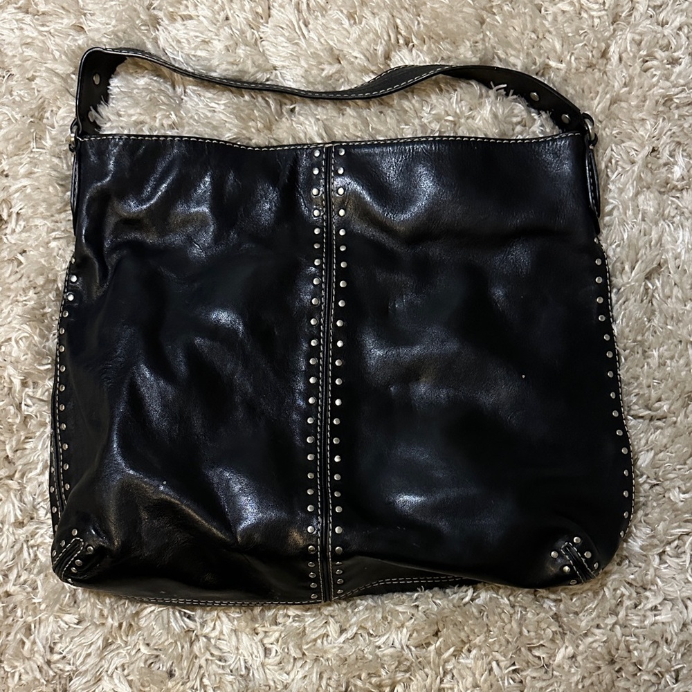 Michael Kors Black Studded Shoulder Bag